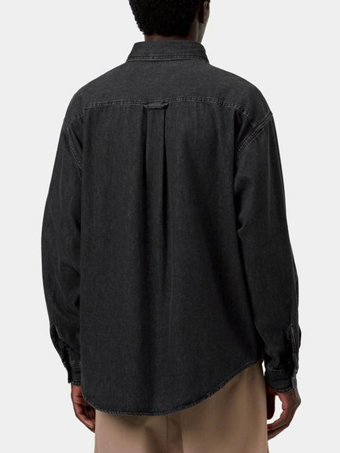 Carhartt Wip Lucas Long Sleeve Buttondown Shirt Fall 2026 | BLACK STONE WASHED (8906)