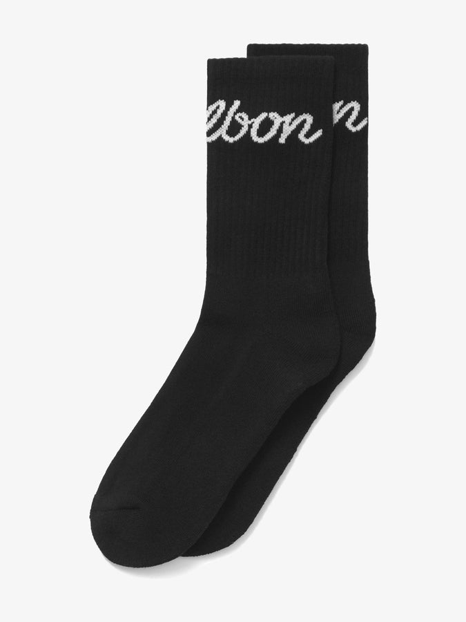 Malbon Bon Script Socks | BLACK
