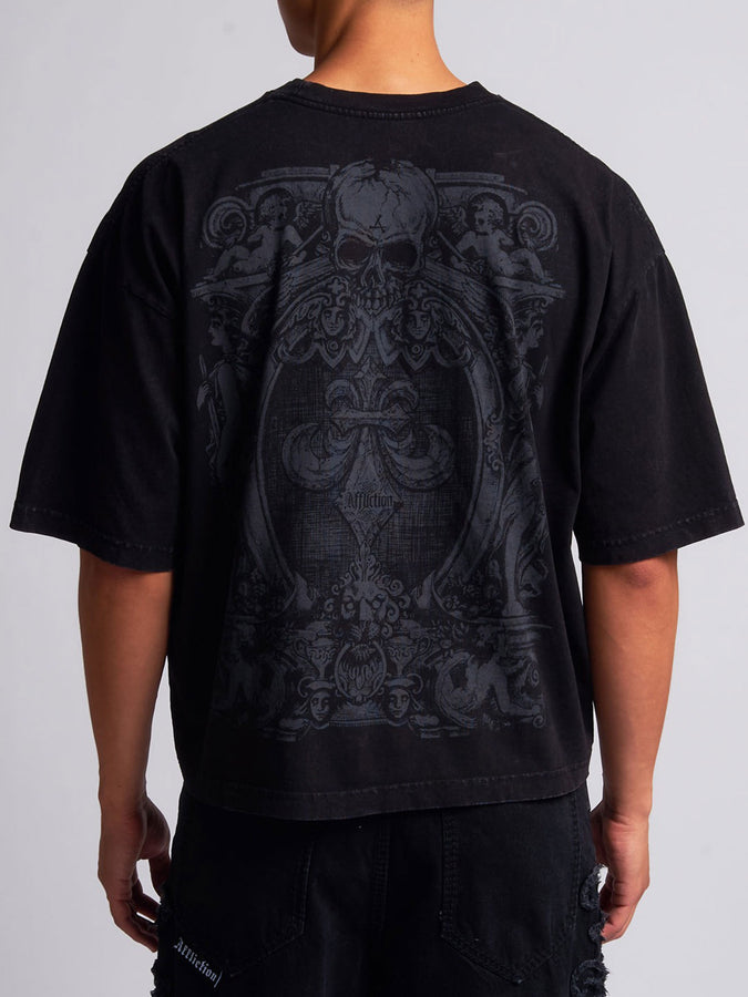 Affliction Gate T-Shirt Fall 2026 | BLACK LAVA WASH