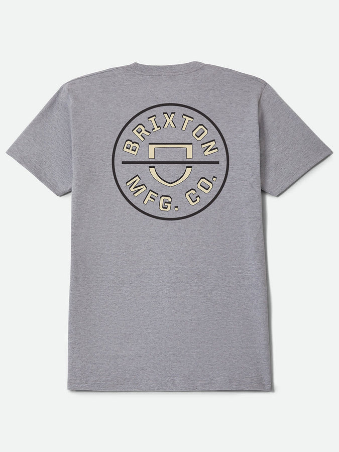 Brixton Crest II T-Shirt Holiday 2026 | HEATHER GREY/BLACK/IVORY