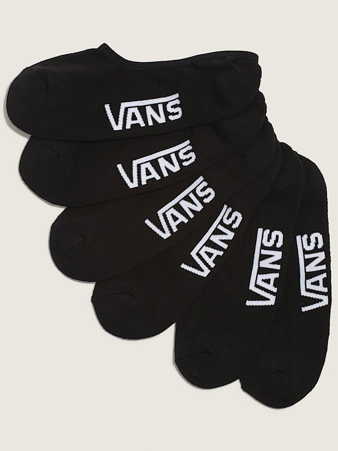 Vans Classic No Show 3 Pack Socks | BLACK (BLK)