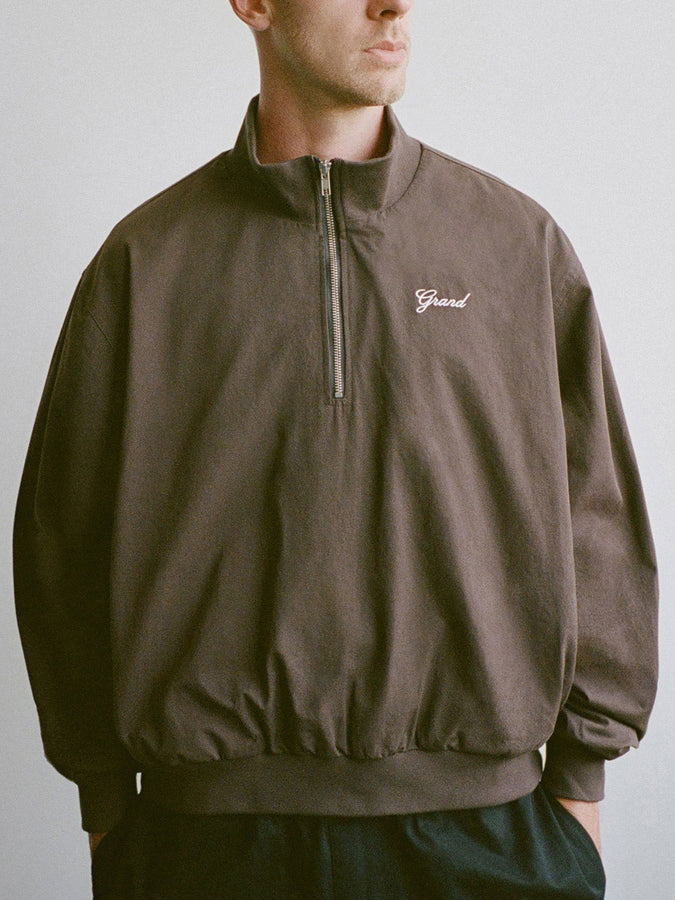 Grand Quarter Zip Jacket Fall 2026 | ESPRESSO