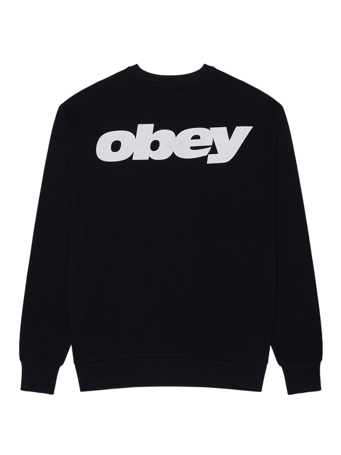 Obey League Crewneck Sweatshirt Fall 2026 | BLACK (BLK)