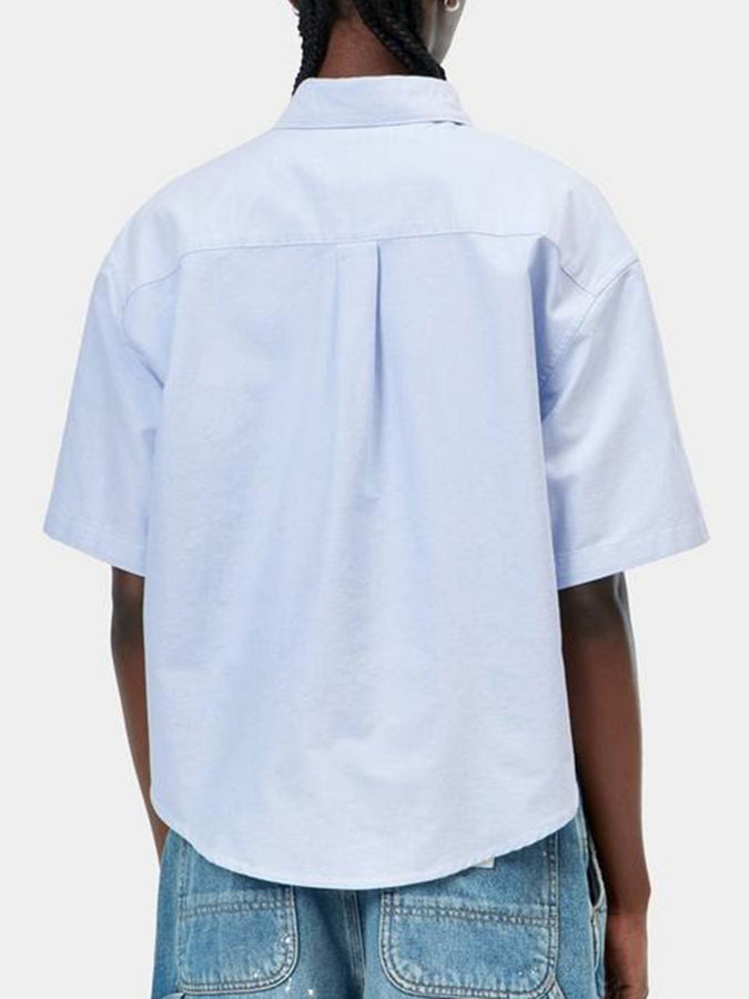 Carhartt Wip Kaia Short Sleeve Buttondown Shirt Fall 2026 | BLEACH/WHITE