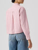 Levis Cropped Harlie Almeta Plaid Powder Pink Long Sleeve Buttondown Shirt Fall 2026