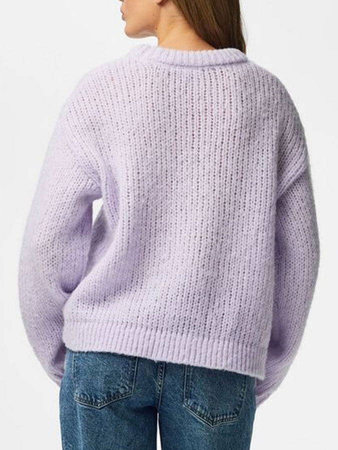 Pieces Dorthea Sweater Fall 2026 | PASTEL LILAC
