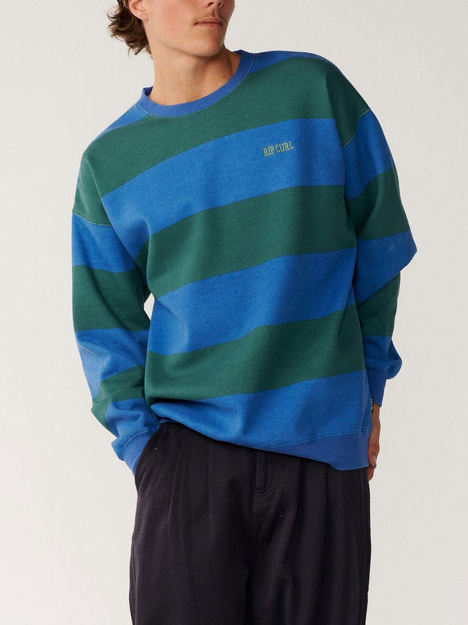 Rip Curl Disorder Stripe Crewneck Sweatshirt Fall 2026 | RIVERSIDE (9529)