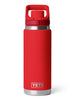 Yeti Rambler Flip Chug Cap Water Bottle Rescue Red 26oz