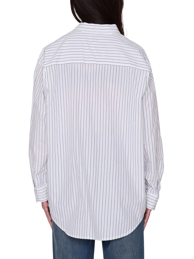 Obey Carlotta Stripe Long Sleeve Buttondown Shirt Fall 2026 | WHITE MULTI (WTM)