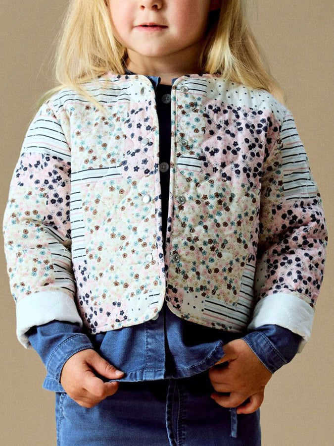 Name It Lena Quilted T-P Jacket Fall 2026 | ANTIQUE WHITE