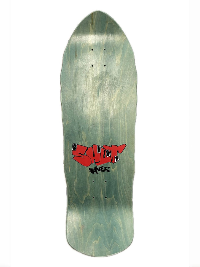 Shut Ex7 86 Shark Green Skateboard Deck | GREEN