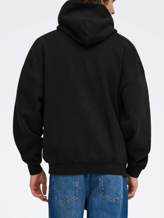 Only & Sons Ceres Hoodie Fall 2026 | BLACK