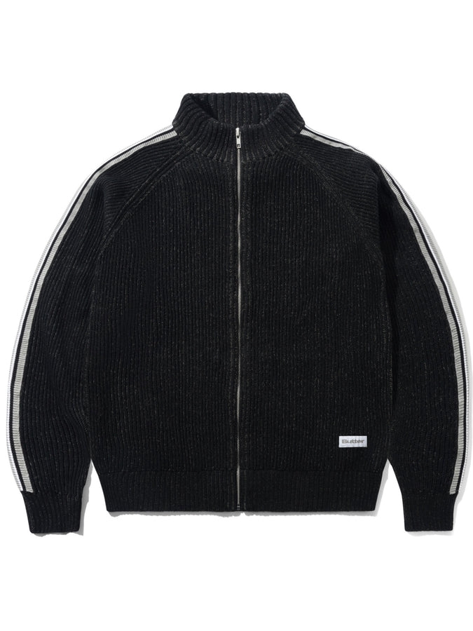 Butter Goods Club Zip-Thru Sweatshirt Fall 2026 | BLACK