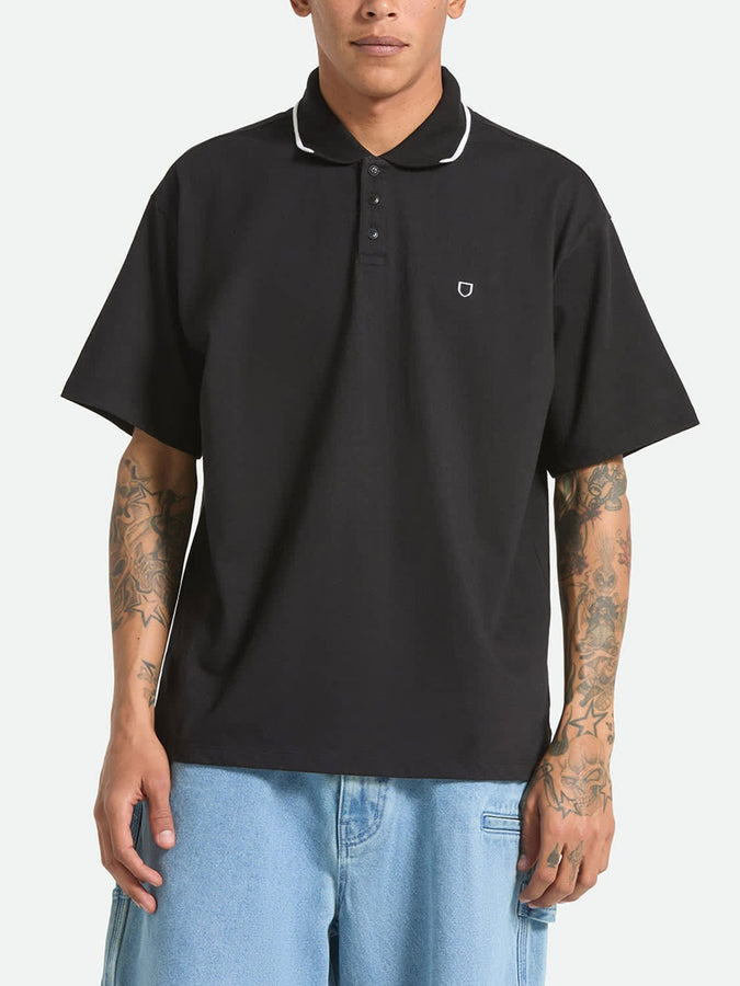 Brixton Anton Short Sleeve Polo Summer 2026 | BLACK