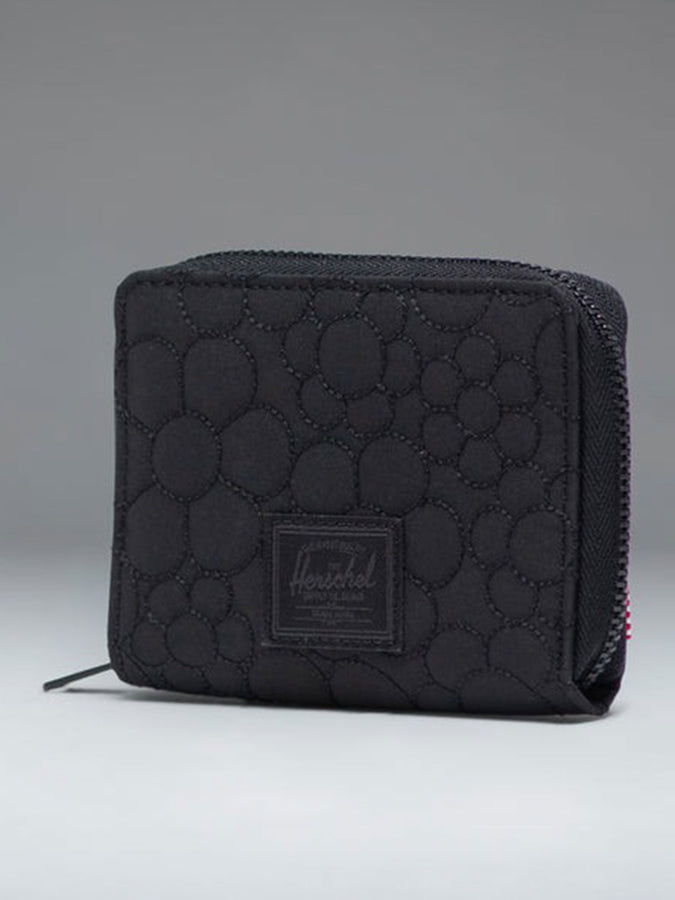 Herschel Tyler Quilted Capsule Wallet | BLACK TONAL DAISY (08247)
