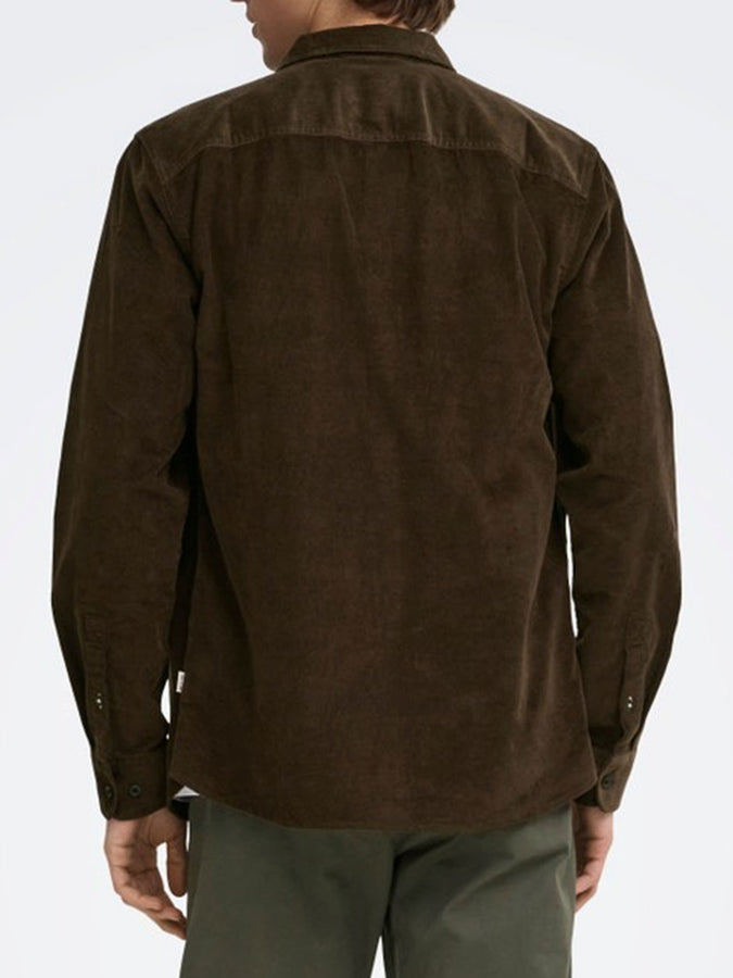 Only & Sons Michael Cord Long Sleeve Buttondown Shirt Fall 2026 | DEMITASSE