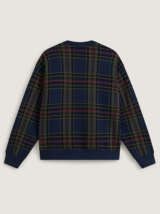 Vans Printed Plaid Crewneck Sweatshirt Holiday 2026 | DRESS BLUES (LKZ)