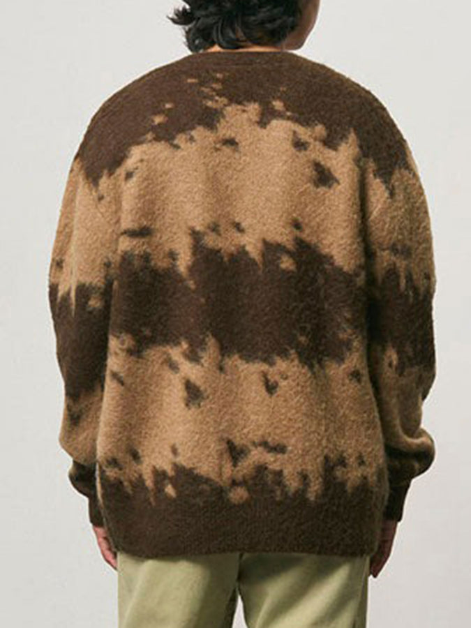 Gramicci Mohair Splatter Cardigan Fall 2026 | TAUPE