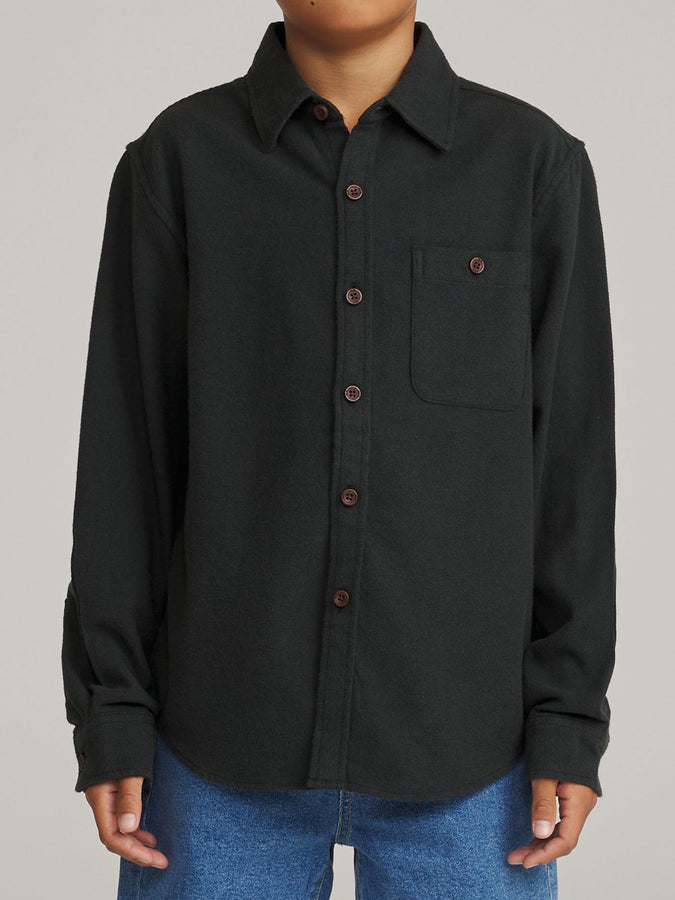 Katin Twiller Flannel Long Sleeve Buttondown Shirt Fall 2026 | BLACK WASH