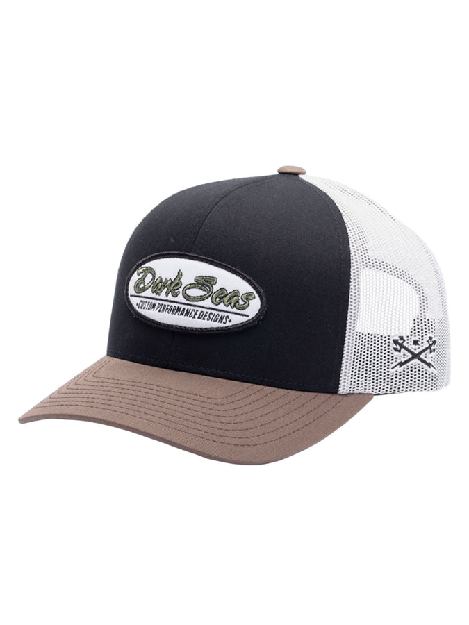 Dark Seas Laguna Trucker Hat | BLACK/BROWN