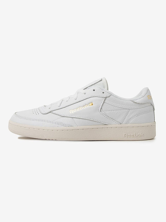 Reebok Club C 85 Ftwr White/Chalk/Gold Shoes Fall 2026 | FTWR WHITE/CHALK/GOLD