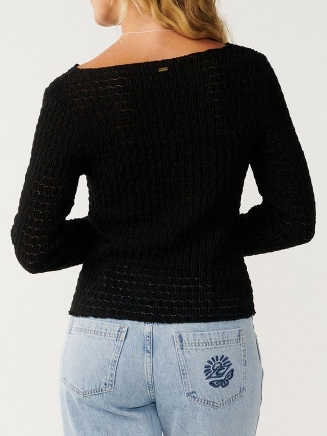 Rip Curl Bossa Nova Textured Long Sleeve T-Shirt Fall 2026 | BLACK (0090)