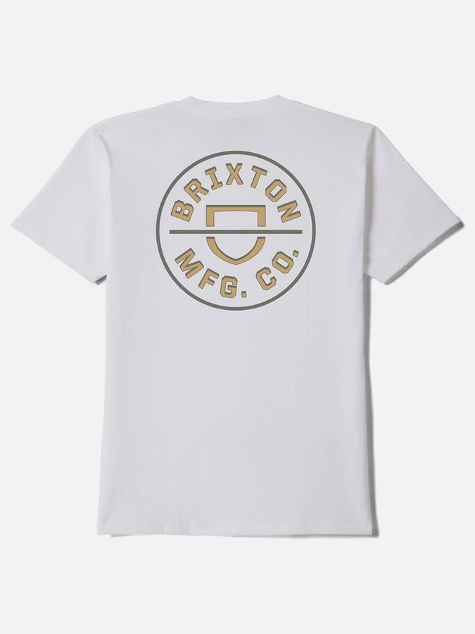 Brixton Crest II T-Shirt Holiday 2026 | WHITE/SAGE/COPPER