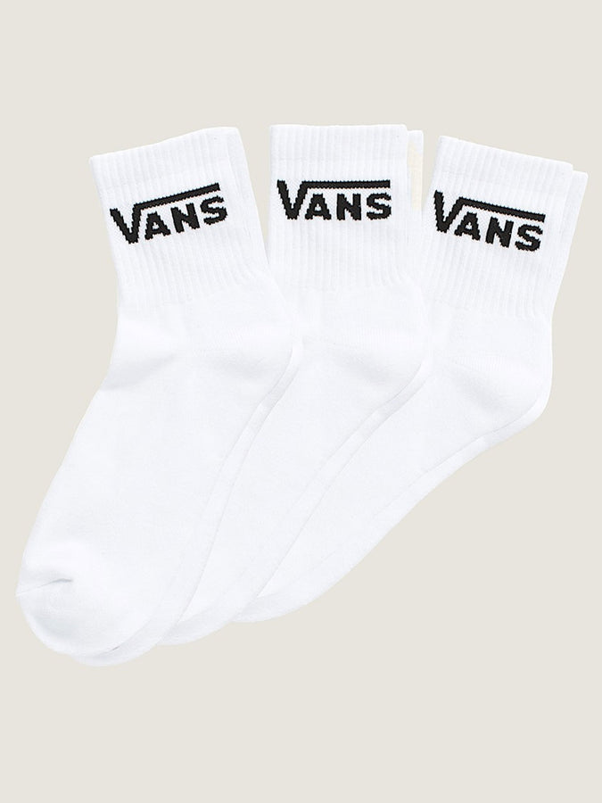Vans Classic Half 3 Pack Socks Fall 2026 | WHITE (WHT) 