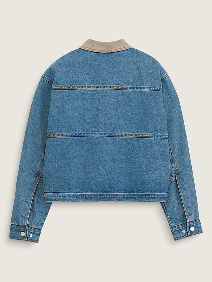 Vans Nicola Cropped Chore Denim Jacket Fall 2026 | DISTRESSED STONE (5EK)