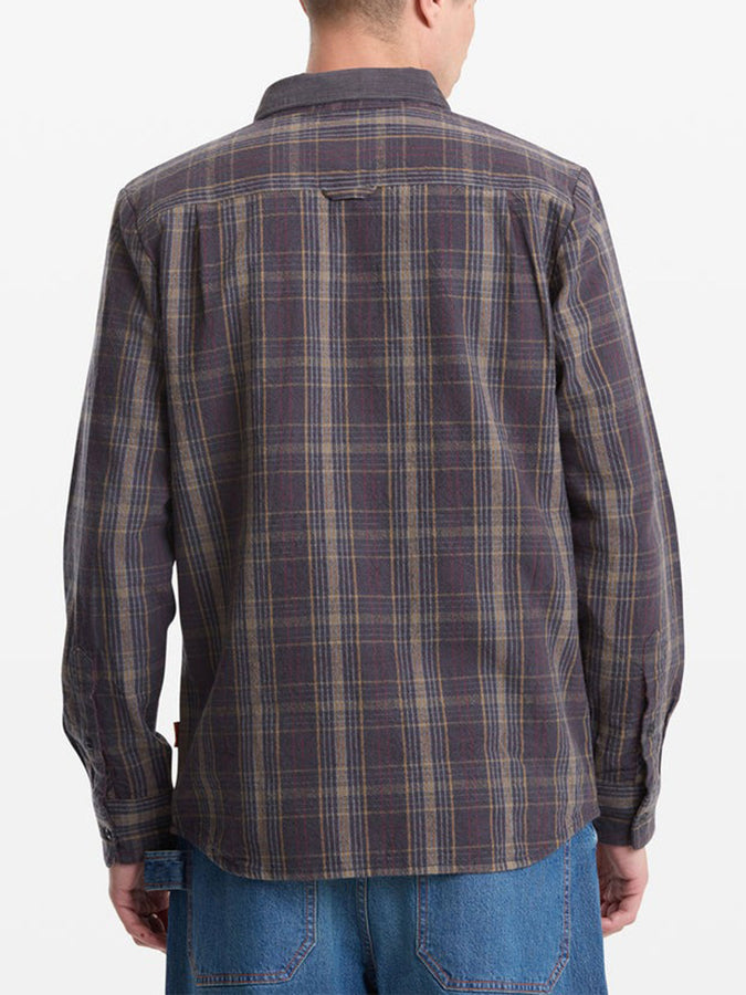 Volcom Stonevise Plaid L/S Buttondown Shirt Spring 2026 | ASPHALT BLACK (ASB)