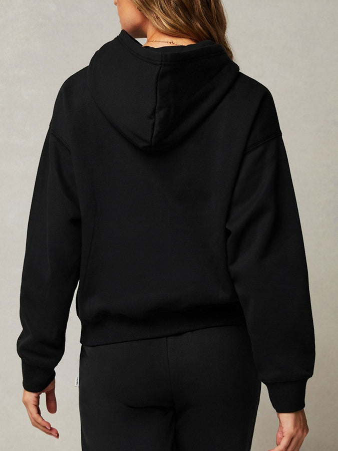 Fabletics Year Round Terry Hoodie Fall 2026 | BLACK