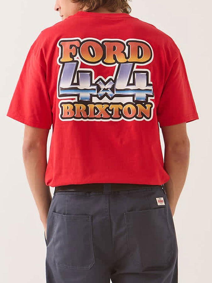 Ford x Brixton 4x4 Chrome T-Shirt Fall 2026 | RANGOON RED