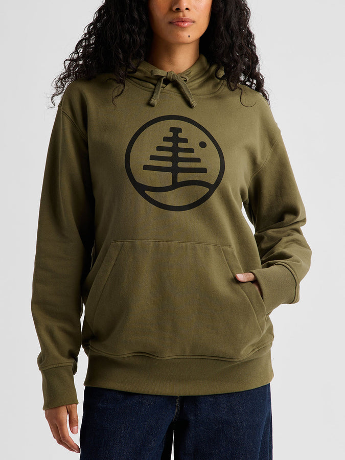 Burton Family Tree Hoodie Fall 2026 | DRIED MOSS (E7N)