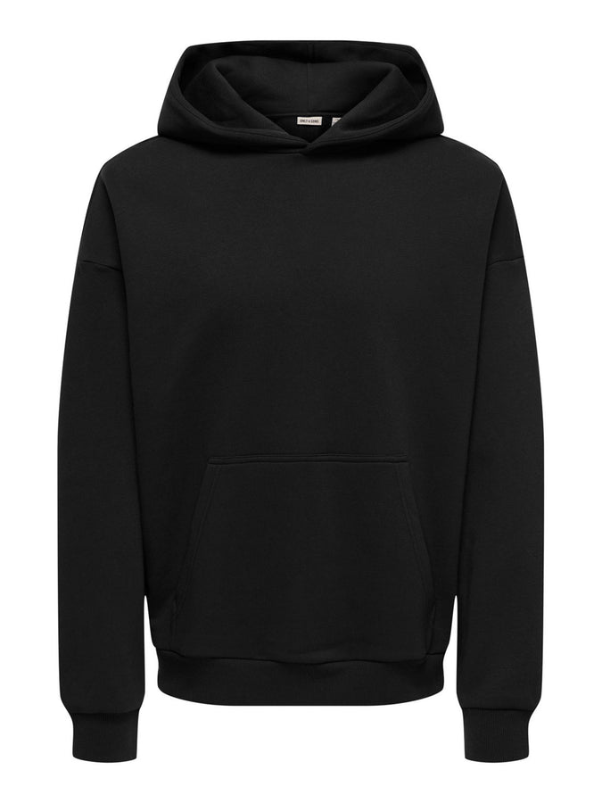 Only & Sons Ceres Hoodie Fall 2026 | BLACK