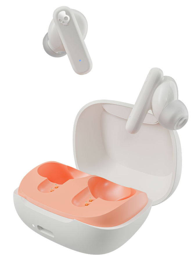 Skullcandy Smokin Buds Bone/Orange Earphones | BONE/ORANGE
