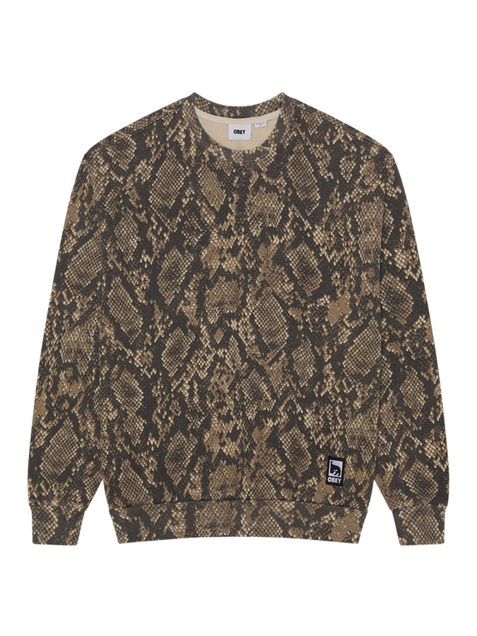Obey Post Crewneck Sweatshirt Fall 2026 | DUSTY VNTG RATTLE SNAKE (DVRS)