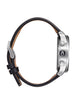 Nixon Sentry Chrono Leather Chrome/Cloud Sunray/Black Watch