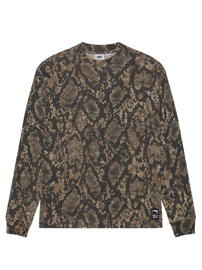 Obey Post Thermal Long Sleeve T-Shirt Fall 2026 |DUSTY VNTG RATTLE SNAKE (DVRS)