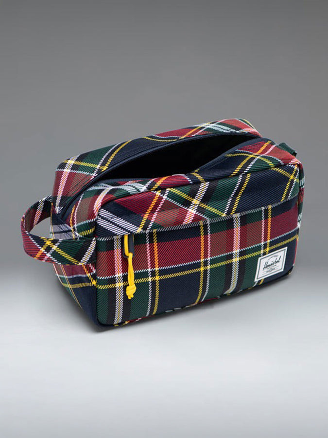 Herschel Chapter Plaid Travel Kit | YELLOW STRIPE PLAID (08249)