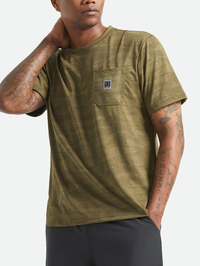 Brixton Journey Pocket T-Shirt Printemps 2026 | OLIVE TIGER CAMO