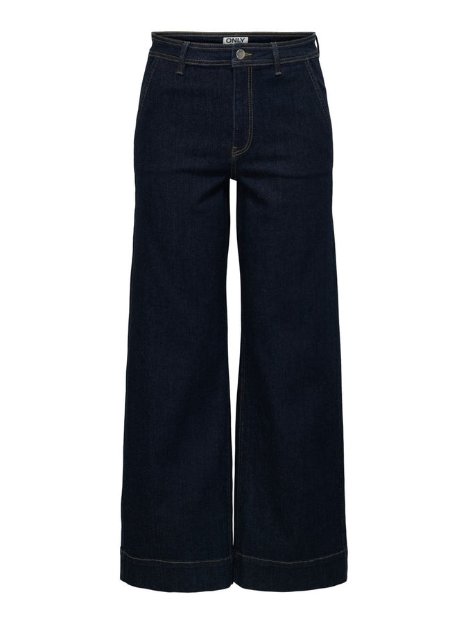 Only Madison HW Chino Wide Jeans Fall 2026 | DARK BLUE DENIM