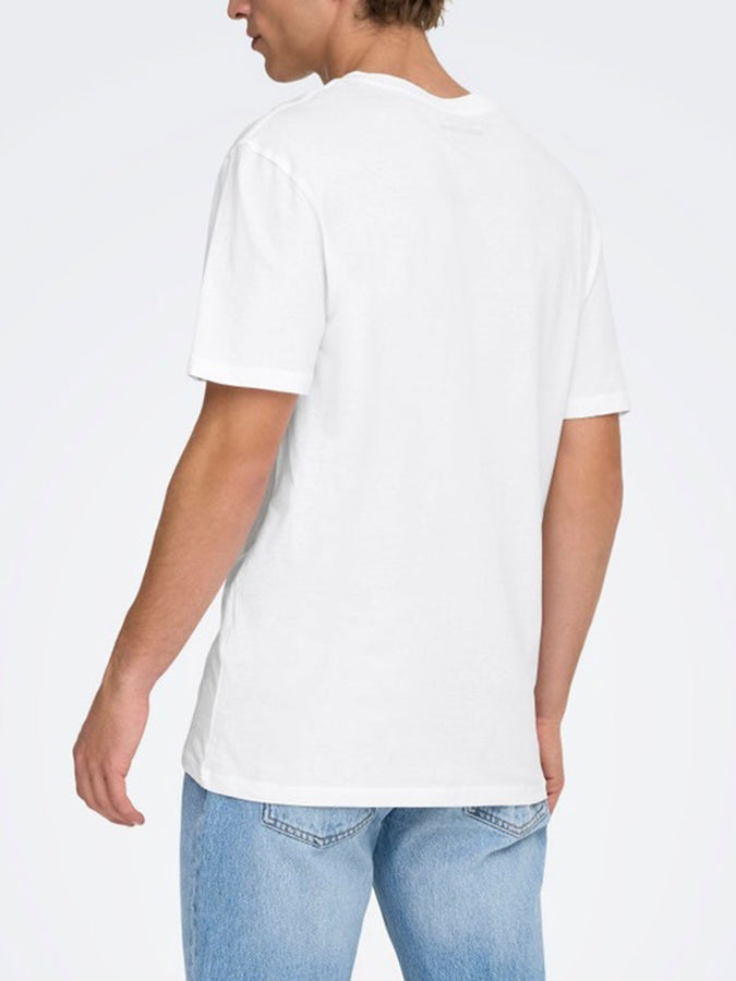 Only & Sons Fred Life T-Shirt Fall 2026 | WHITE