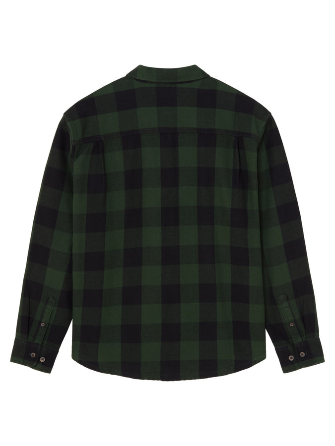 Obey Jones Long Sleeve Buttondown Shirt Fall 2026 | KOMBU GREEN MULTI (KBG)