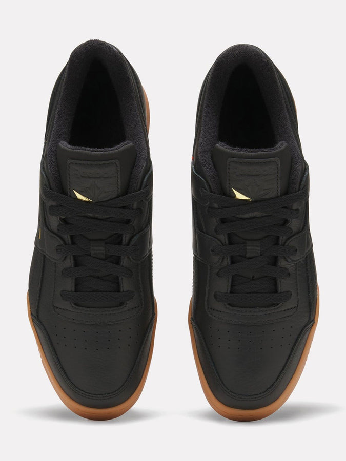 Reebok Workout Plus Black/Gold/Gum Shoes Fall 2026 | BLACK/GOLD/GUM