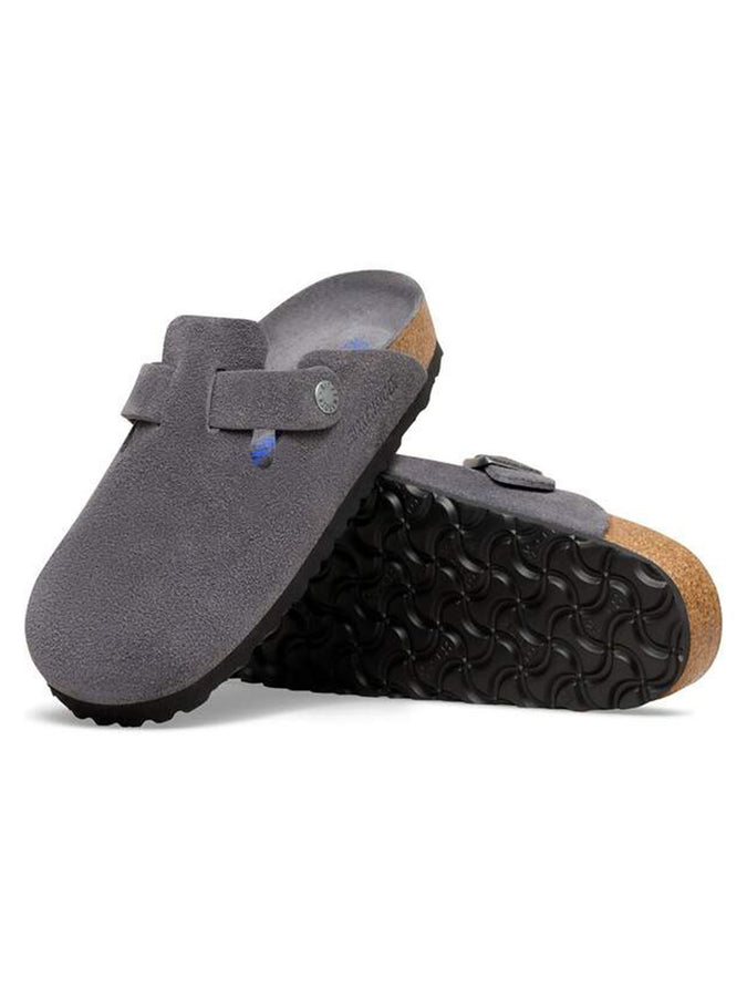 Birkenstock Boston Soft Footbed Suede N Charcoal Shoes Fall 2026 | CHARCOAL