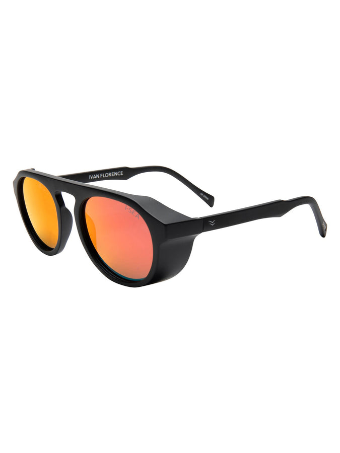 Ivan Florence Sunglasses | BLACK/FIRE MIRROR