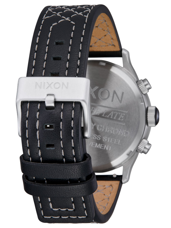 Nixon Sentry Chrono Leather Chrome/Cloud Sunray/Black Watch | CHROME/CLOUD SUNRAY/BLK (5267)