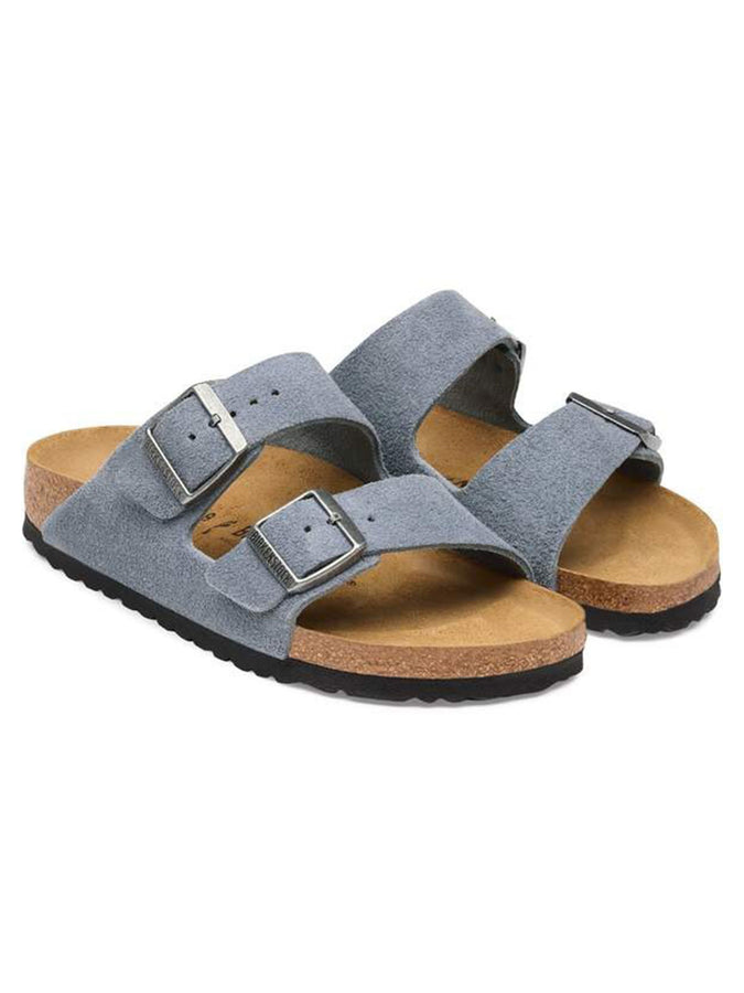 Birkenstock Arizona Suede R Stone Blue Sandals Fall 2026 | STONE BLUE