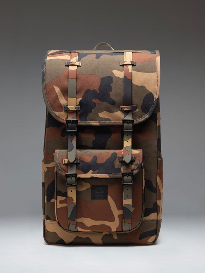 Herschel Little America Backpack | WOODLAND CAMO/BLK LABL (07129)