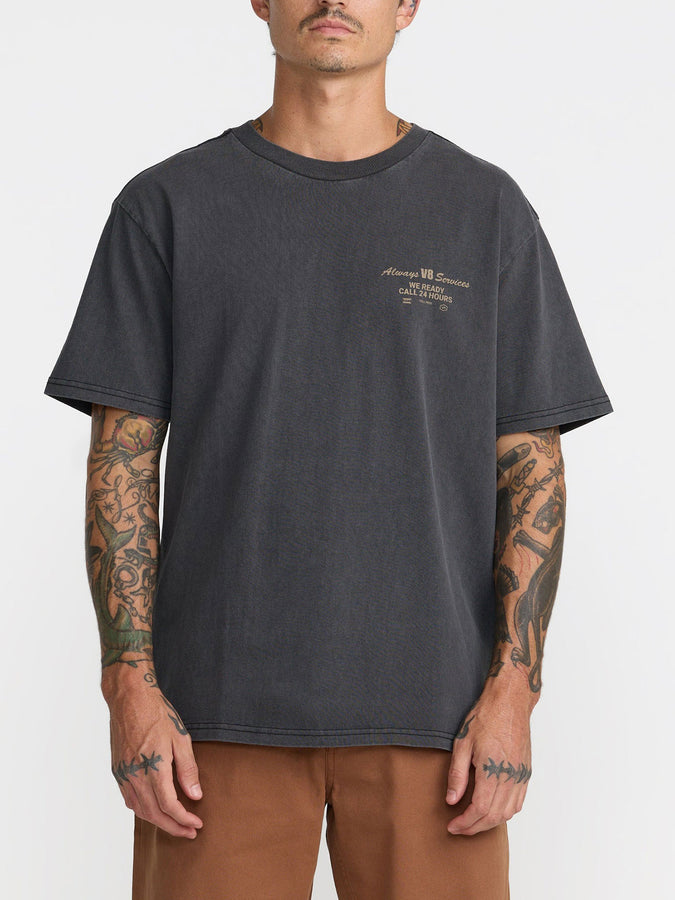 Rvca V8 T-Shirt Fall 2026 | BLACK (BLK)